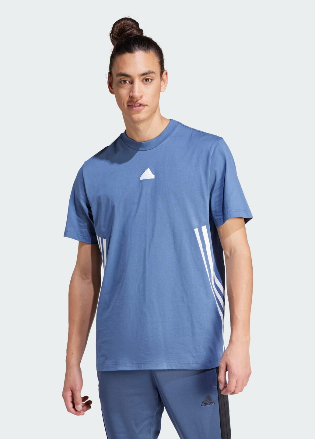 Синяя футболка future icons 3-stripes adidas