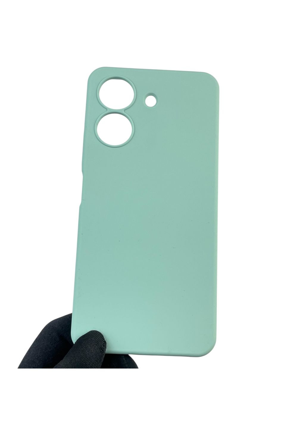 Чехол для POCO C65 силиконовый с микрофиброй нескользящий на сяоми поко с65 бирюзовый Xiaomi (366390679)