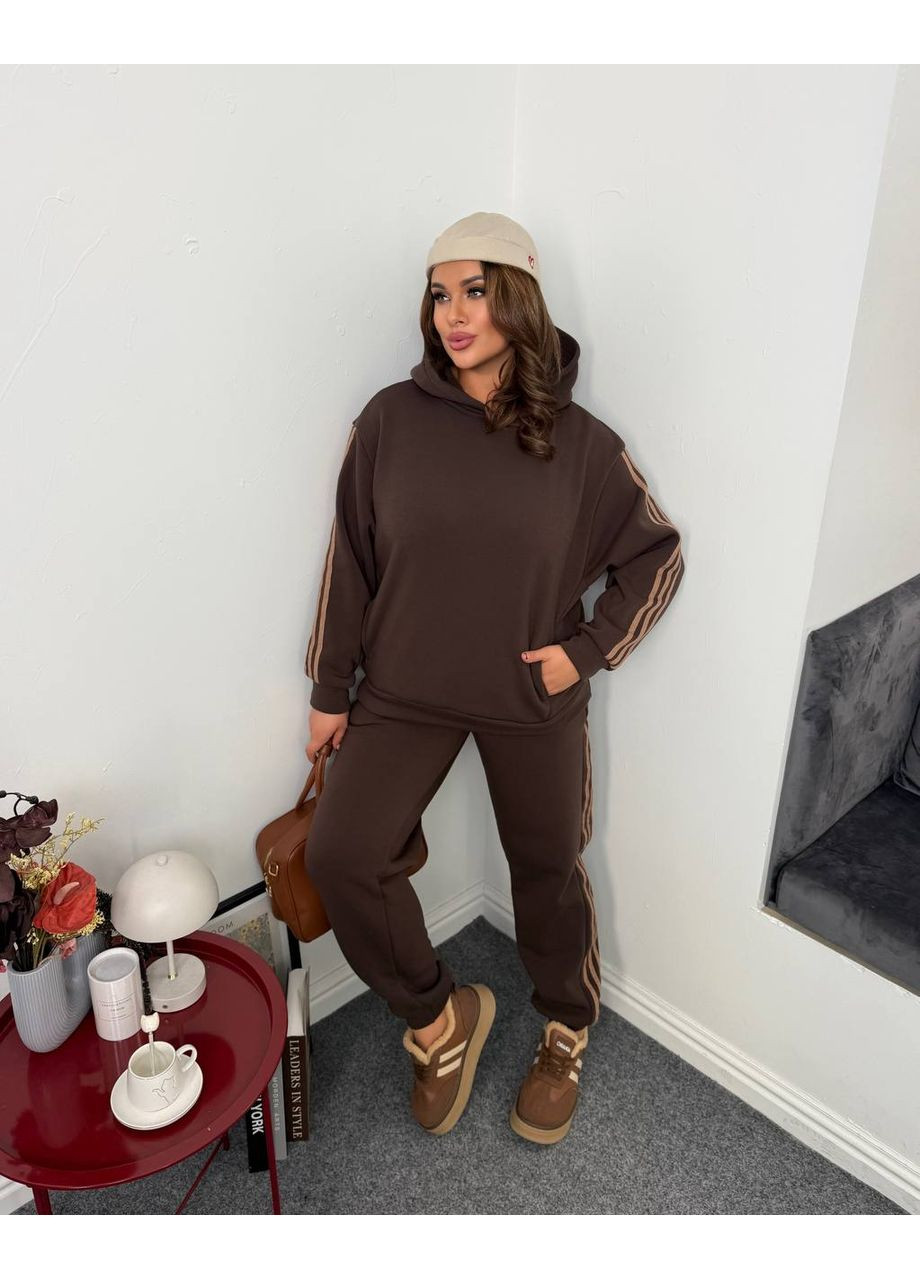 Спортивный костюм из теплой тринитки на флисе (замеры в описании) DK/DL Мода без кордонів (368458159)