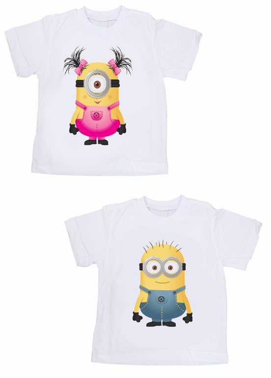 Парні футболки Family Look з принтом "Міньйони" Кавун футболка (316304525)