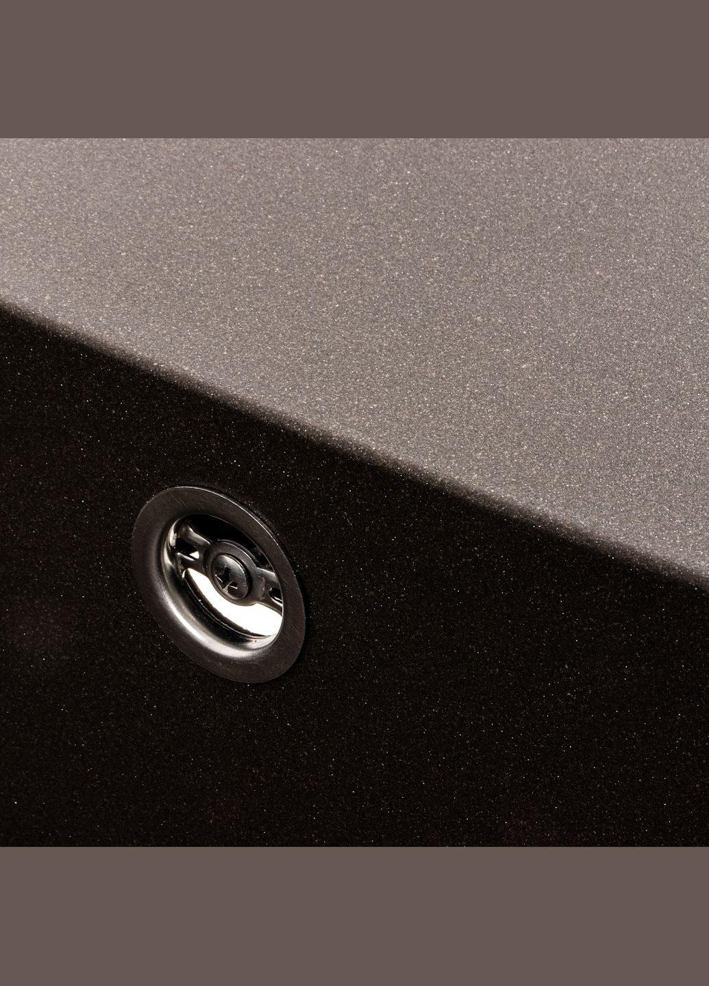 Гранітна мийка для кухні 7850 CUBE матова Темна скеля Platinum (269793422)