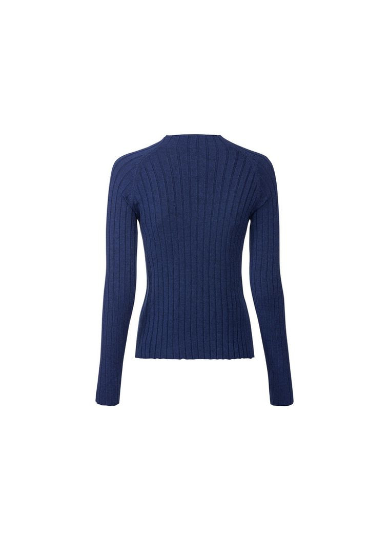 Гольф-водолазка в рубчик для жінки LIDL 435687 темно-синій Esmara (363620452)