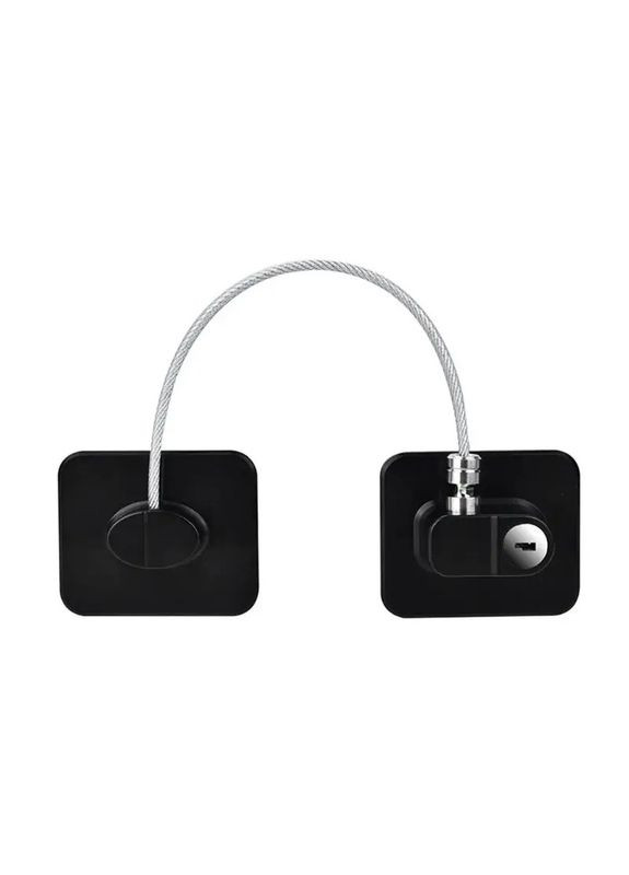 Замок безопасности от детей 1A AND-93 для холодильника и окон, не требующий сверления с ключом Черный (31654Ю) Good Idea (351361702)