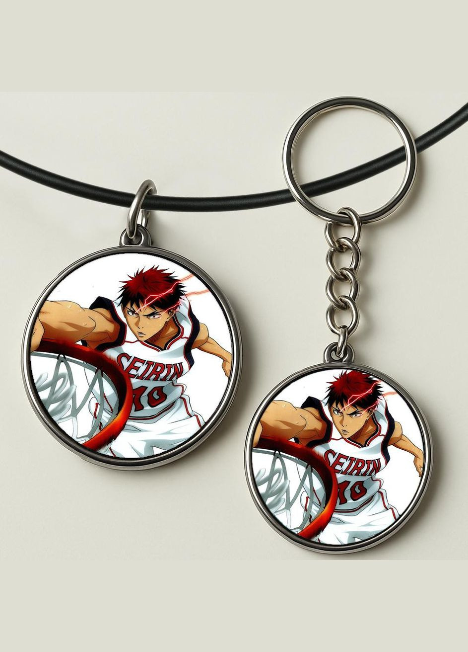 Набір підвіска (кулон) та брелок Аніме Баскетбол куроко #03 (подарунковий набір) No Brand (332633106)