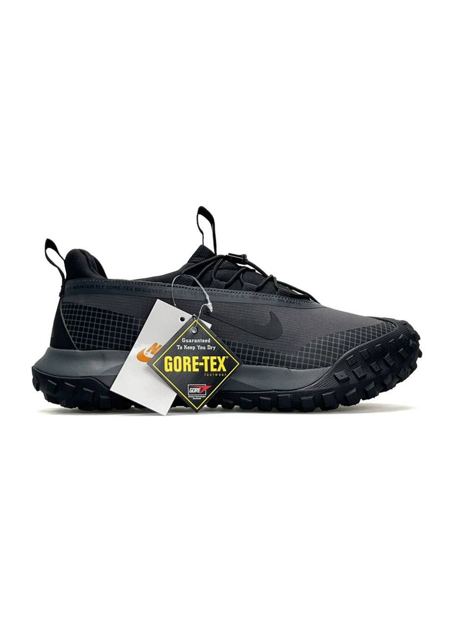 Темно-сірі Осінні кросівки чоловічі nike No Brand ACG Mountain Fly Low GTX Dark Grey