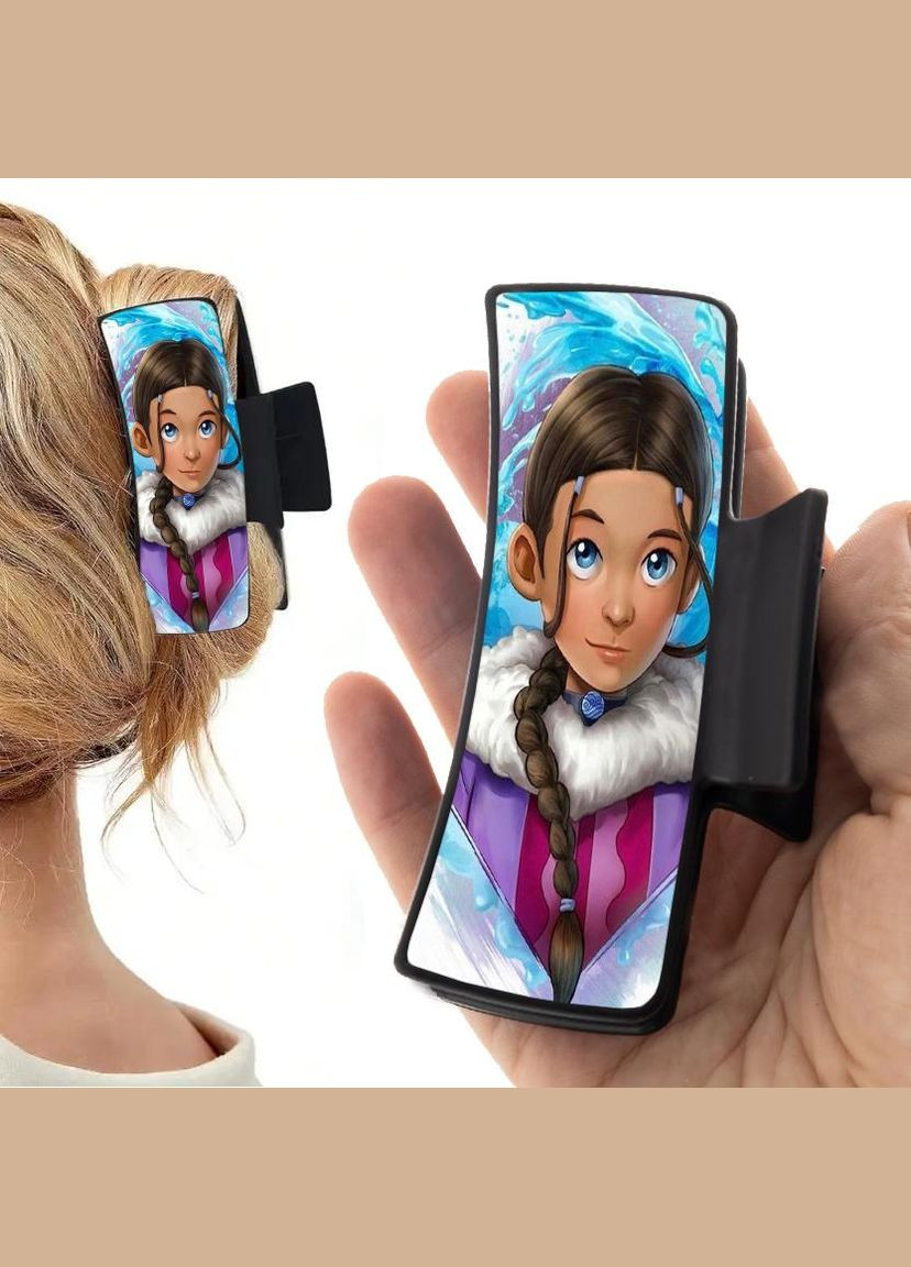 Заколка крабик для волос Аниме Аватар #0008 черный No Brand (315630905)