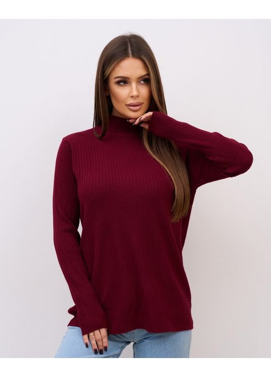 Фіолетовий демісезонний кашемірова водолазка у рубчик Magnet