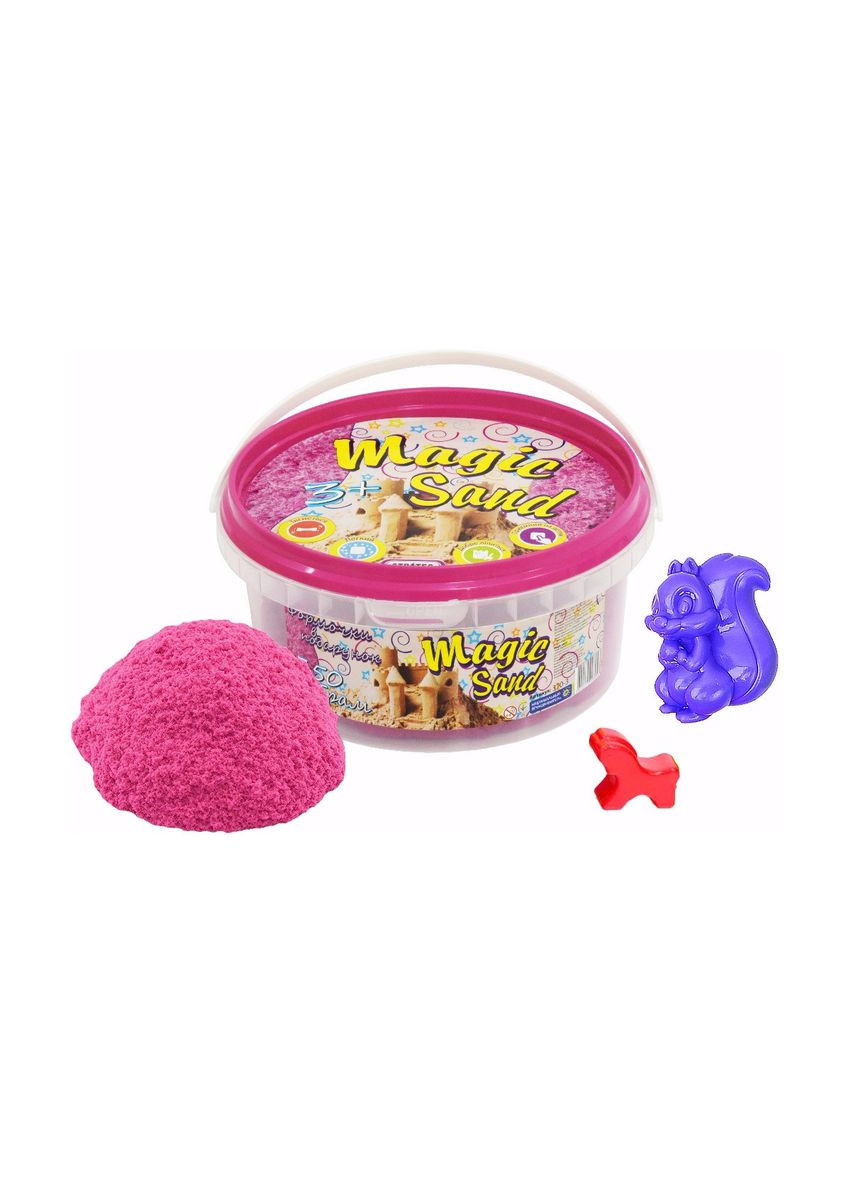 Кинетический песок Magic Sand розовый в ведре 350 г (370-3) Strateg (362489230)