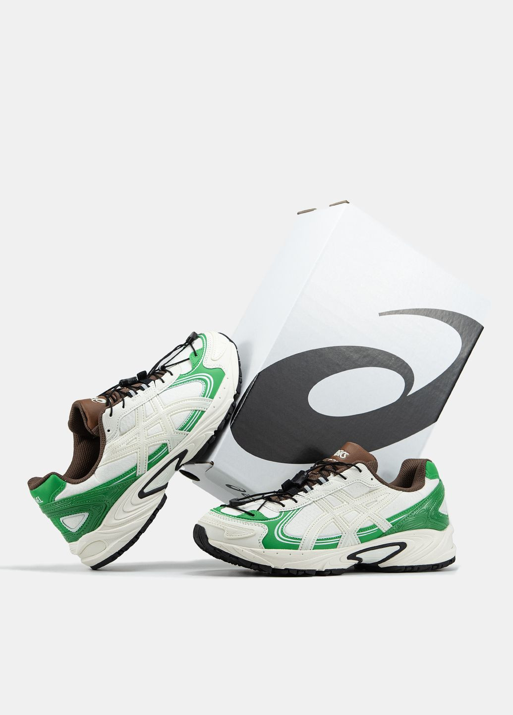 Білі Осінні кросівки чоловічі asics gel-kahana tr v4 white green | асікс гель-кахана тр в4 білі зелені No Brand