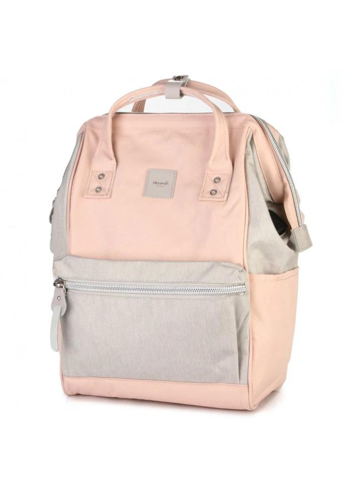 Рюкзак жіночий водостійкий текстиль 17л на 1 відділення розмір 28×40×17 см 1881-20 USB персиковий Himawari (314808771)