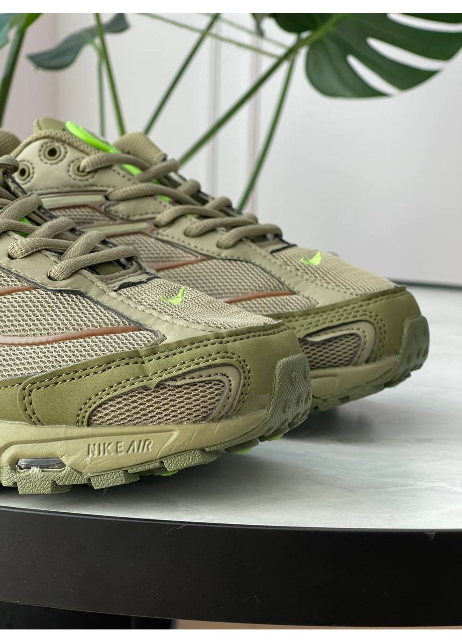 Оливковые (хаки) демисезонные кроссовки мужские и женские nike shox ride 2 sp x supreme khaki | найк шокс райд 2 сп хаки No Brand