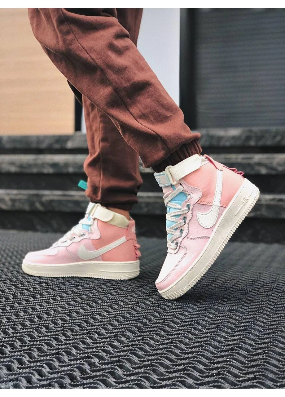 КРОСІВКИ ЖІНОЧІ NIKE AIR FORCE 1 HIGH UTILITY PINK НАЙК АІР ФОРС 1 РОЖЕВІ No Brand рожеві демісезони (391953205)