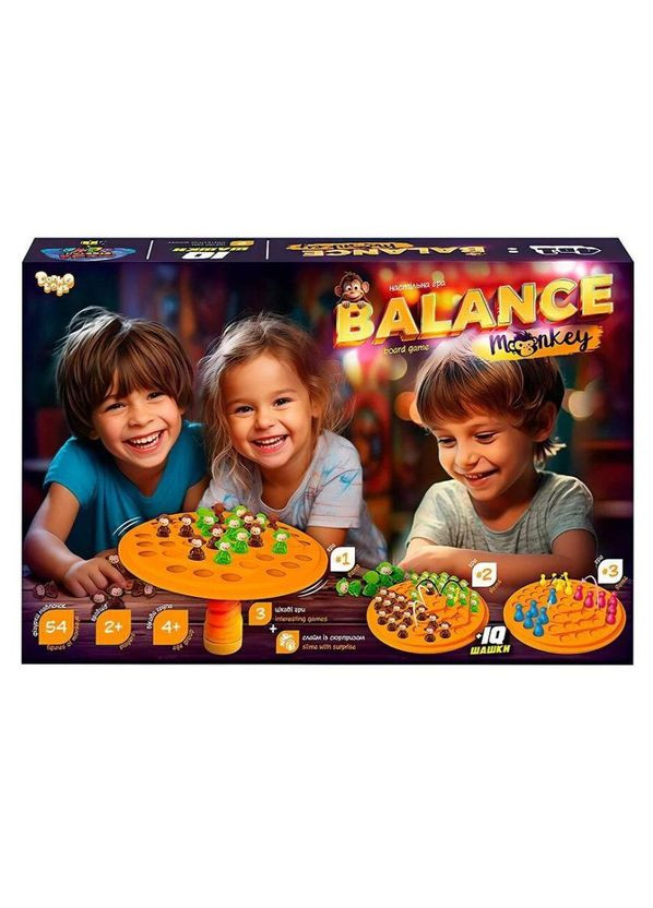 Настольная игра детская развивающая Баланс "Balance Monkey", большая (BalM-02) Danko Toys (362437650)