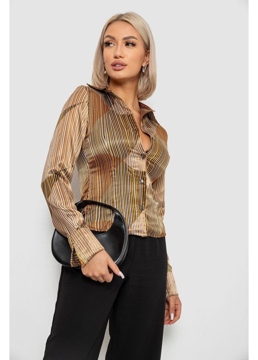 Сорочка класична в смужку, колір бузковий, 230R642 Ager (370367925)