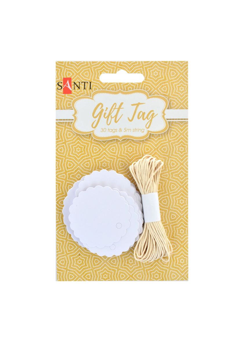 Набір тегів ажурних Коло 742279 30 шт Santi (364766275)