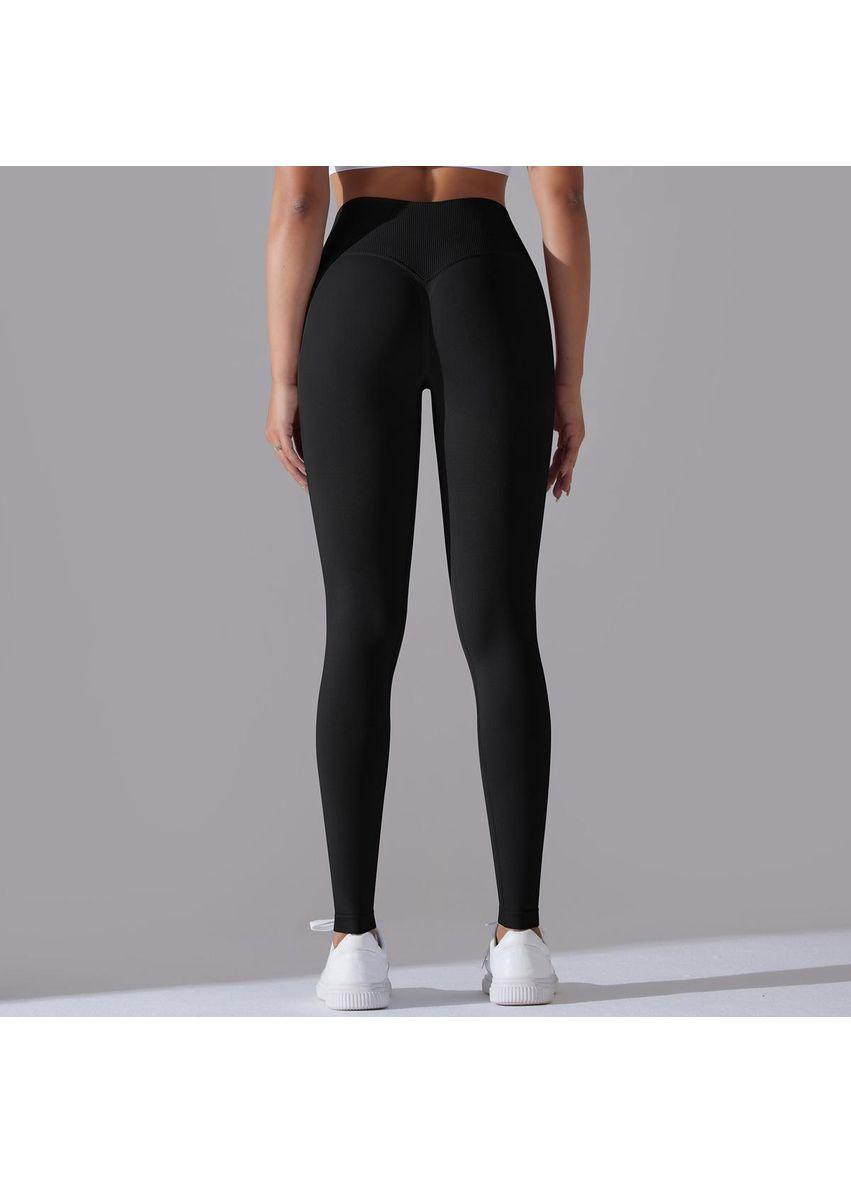 Лосини фітнес з ефектом push-up V-образним поясом No Brand (353302940)