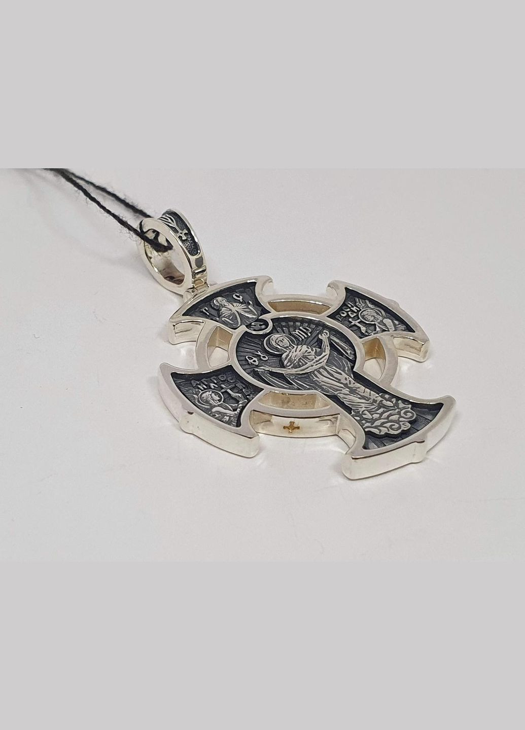 Срібний хрест Лики Святих. 3589-Ч Харківська ювелірна фабрика (299153356)