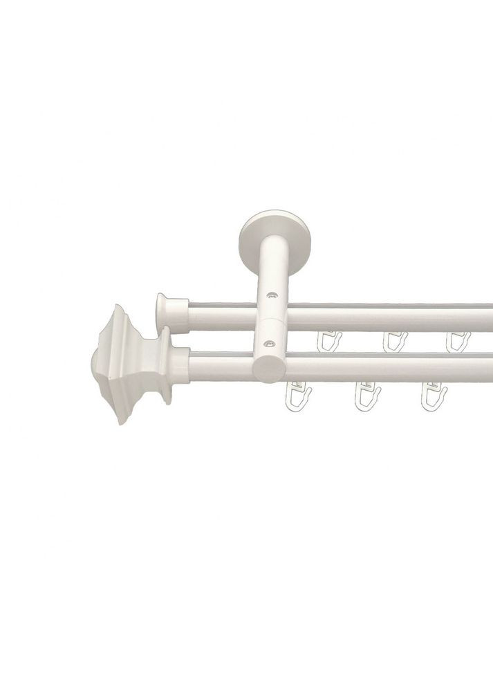 Карниз Борджеза металлический двухрядный реверсивний профильная труба Арктис 19\19 мм 300 см (00-00009605) ORVIT (300284039)