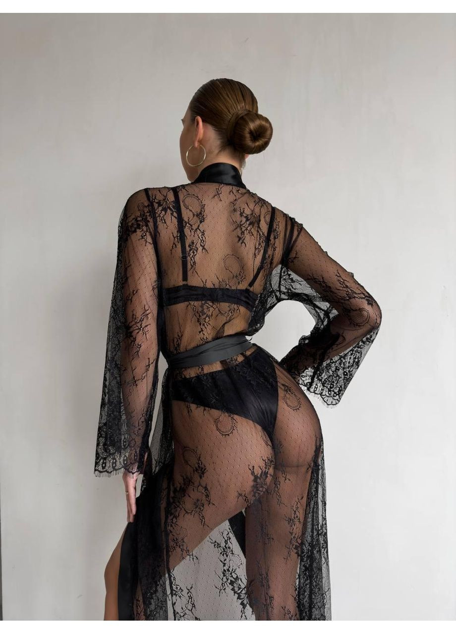 Чорний демісезонний комплект “чорна класика” / базовий комплект білизни / лаконічна еротична білизна No Brand