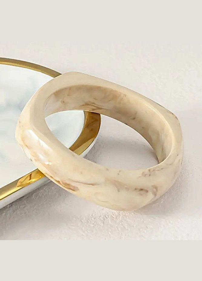 Комплект массивных 3 браслета с мраморным принтом No Brand (338217767)