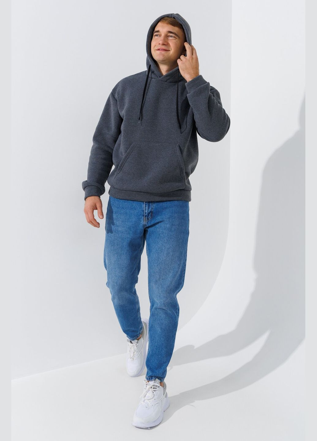 Худі однотонний чоловічий 220 baza shop (2000990799678) Demos (315998985)