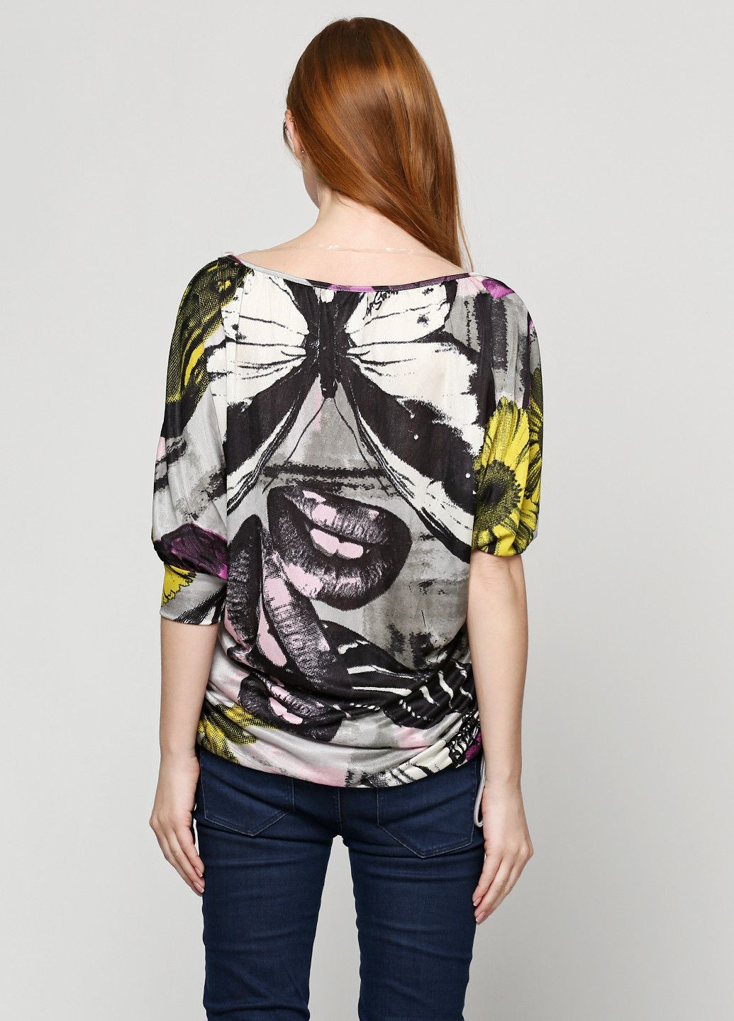 Серая блуза серо-фиолетовый Miss Sixty