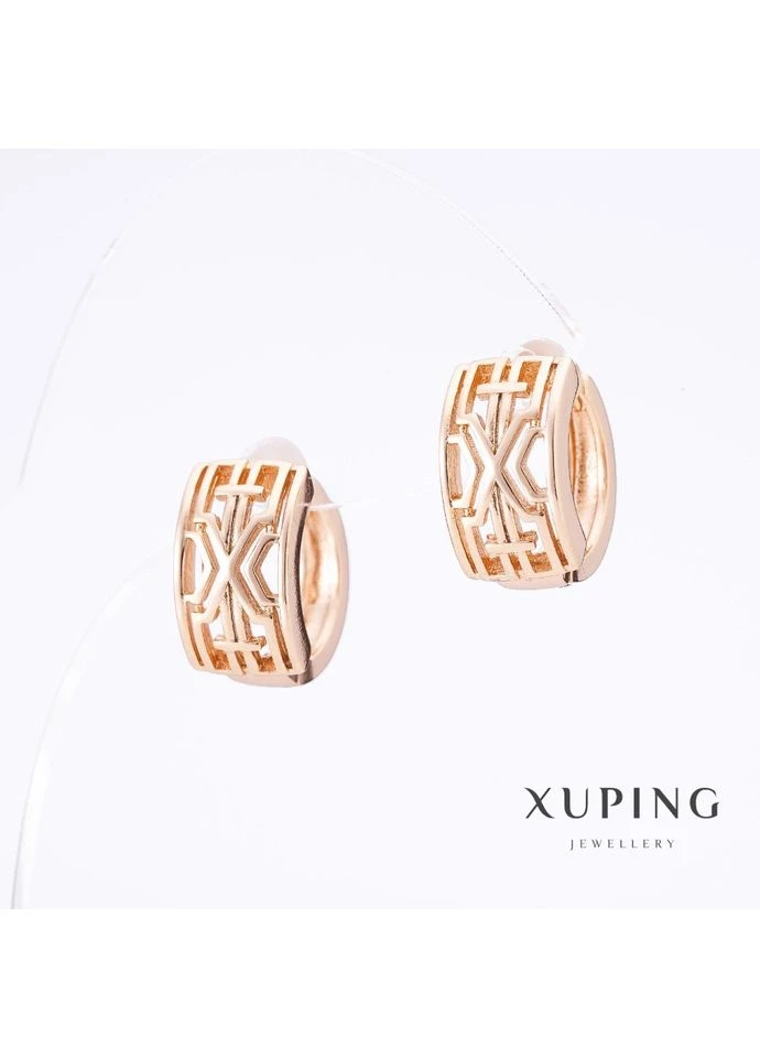 Серьги Xuping "славянка" позолота 18К L-1,5 см S-8.5мм Хит продаж! Xuping Jewelry (377345507)