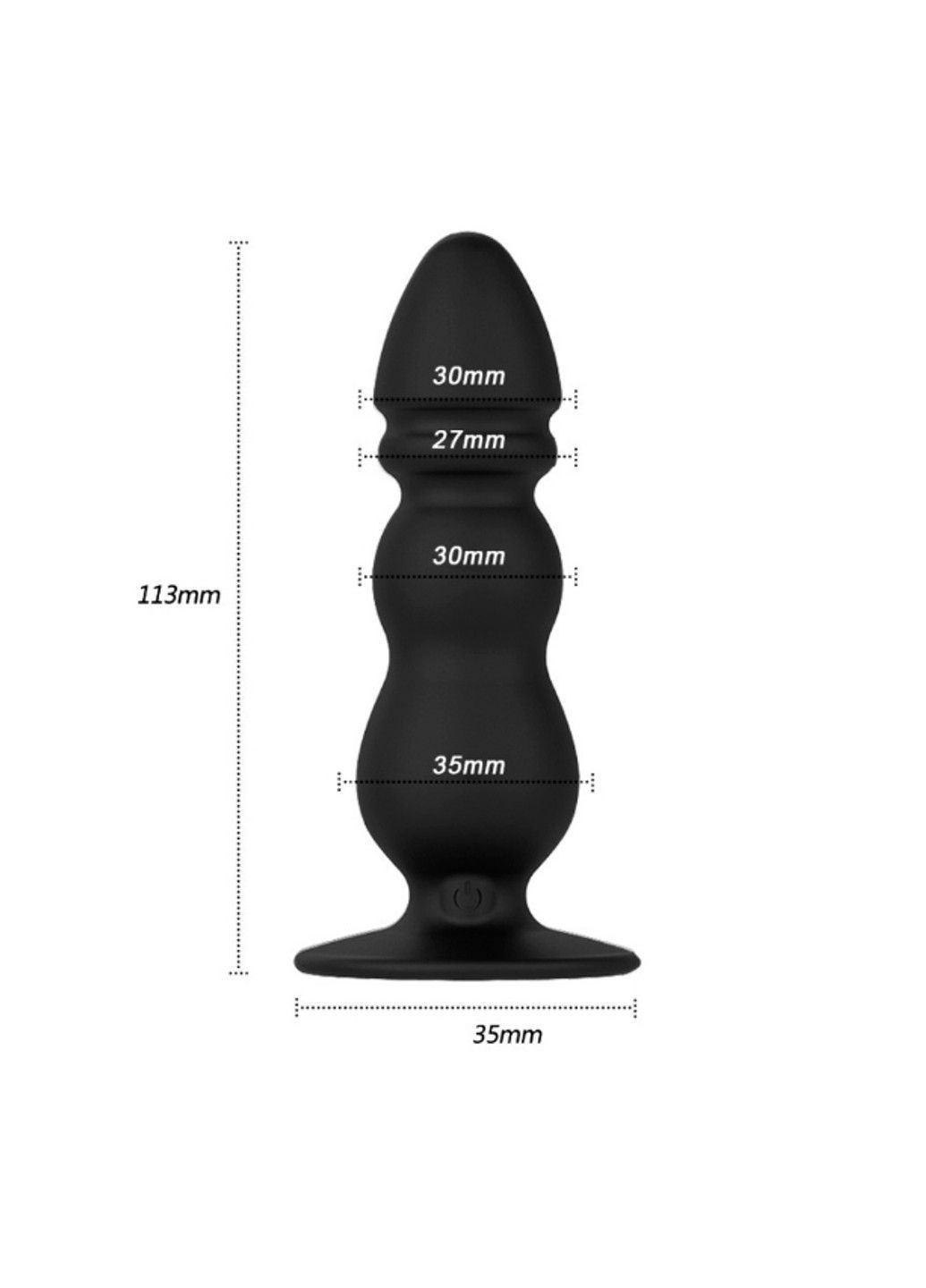 Анальна пробка-вібратор із пультом дистанційного керування (USB) We Love (284278539)