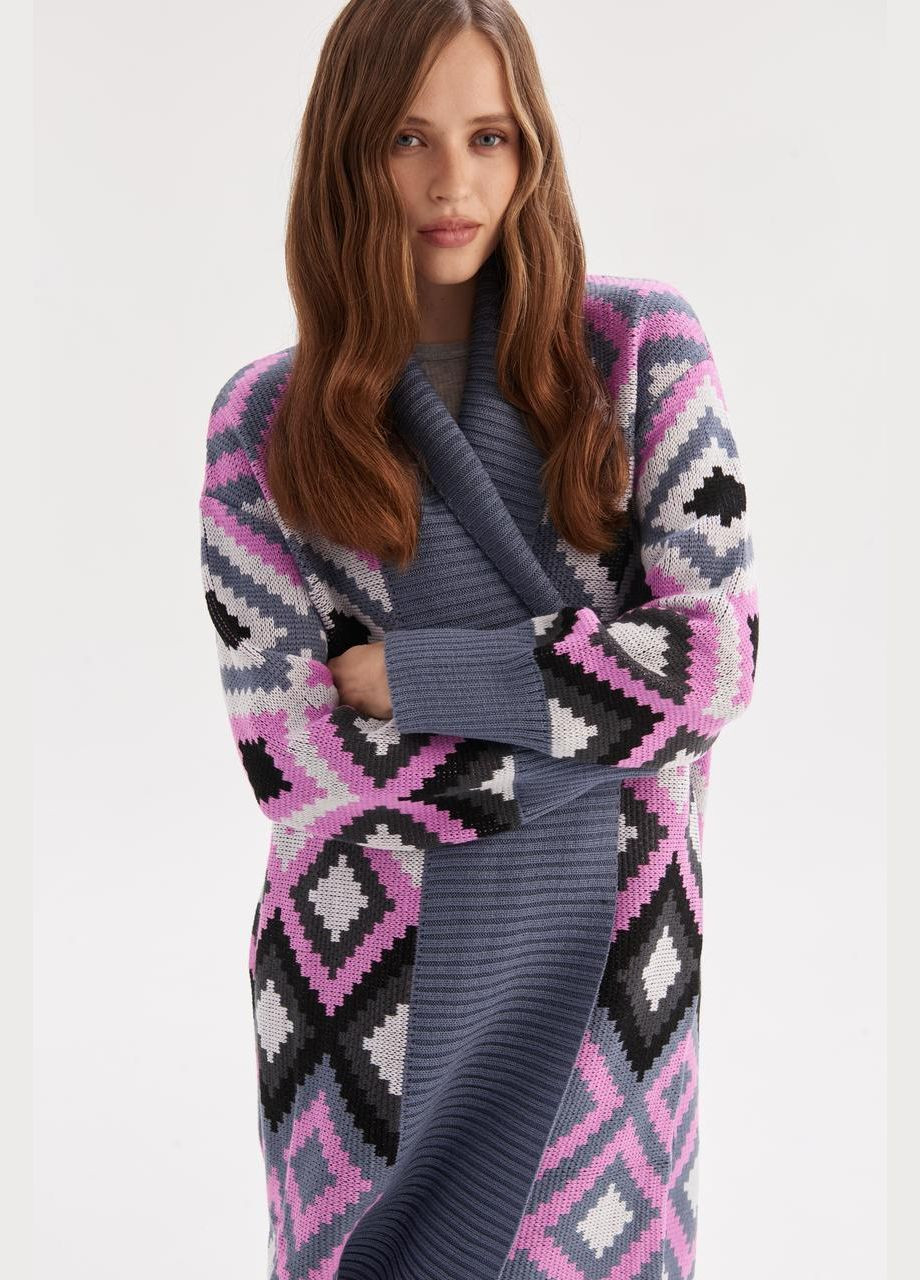 В'язаний кардиган "Міра" (малиновий, графіт, сірий) MEREZHKA (306632039)