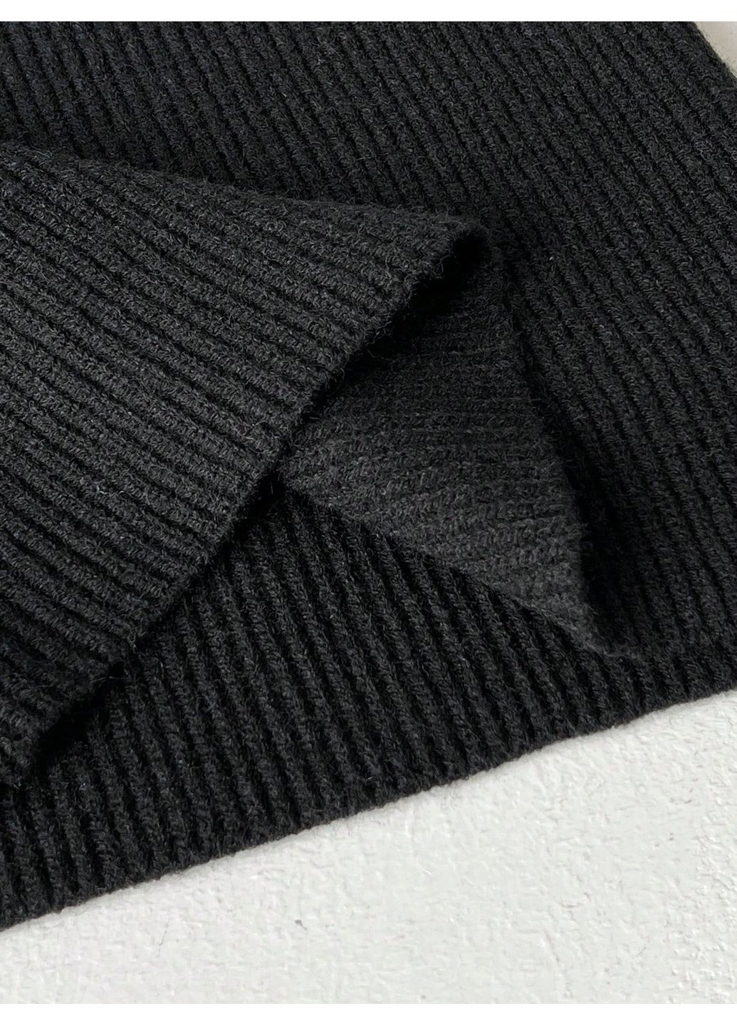 Чорна повсякденний сукня SHEIN однотонна