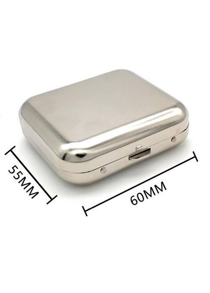 Минипепельница из нержавеющей стали портативная карманная пепельница для сигарет No Brand (306433241)