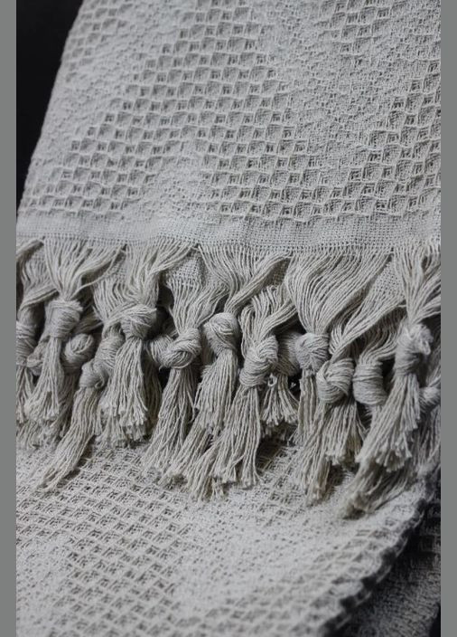 Плед-покривало Бавовна Сірий Євро 200х230 см TC303375971 TURComFor (335008076)