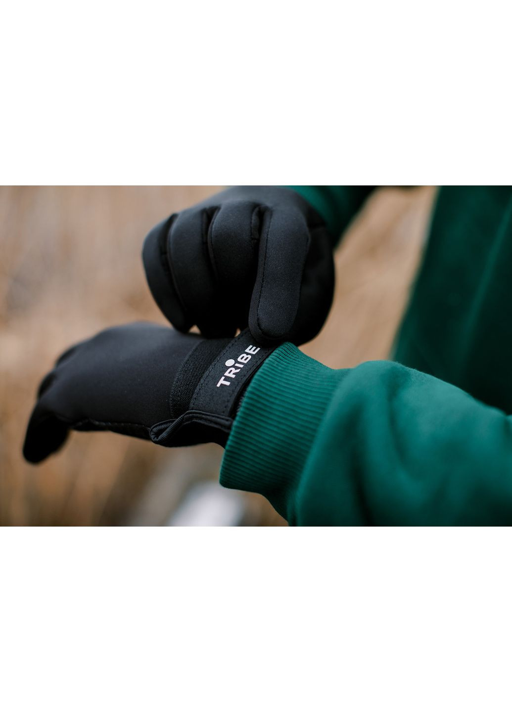 Рукавиці Wind Gloves T-KC-0012-black, M Tribe (372853053)
