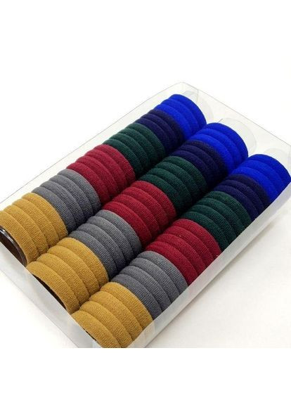 Набір безшовні резиночки для волосся 4см мікрофібра, мікс-1 Plus-plus (352747090)