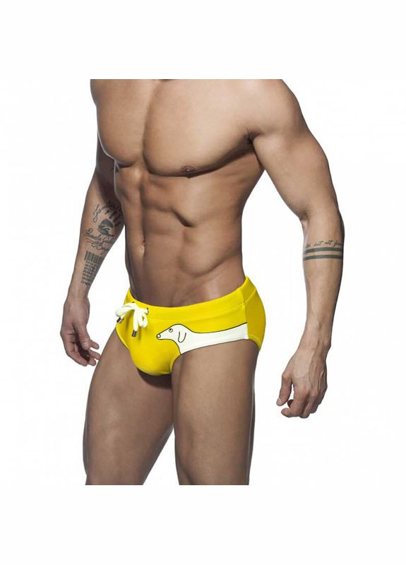 Мужские желтые пляжные, спортивные, повседневные, кэжуал мужские плавки брифы бирюзовый 7593 брифы Sport Line