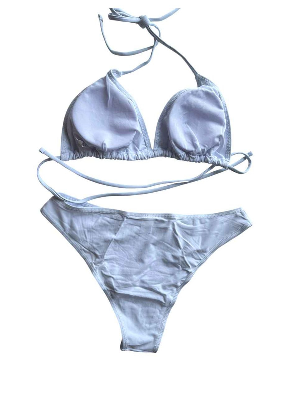 Білий демісезонний купальник роздільний білий + туніка + спідниця No Brand 8316