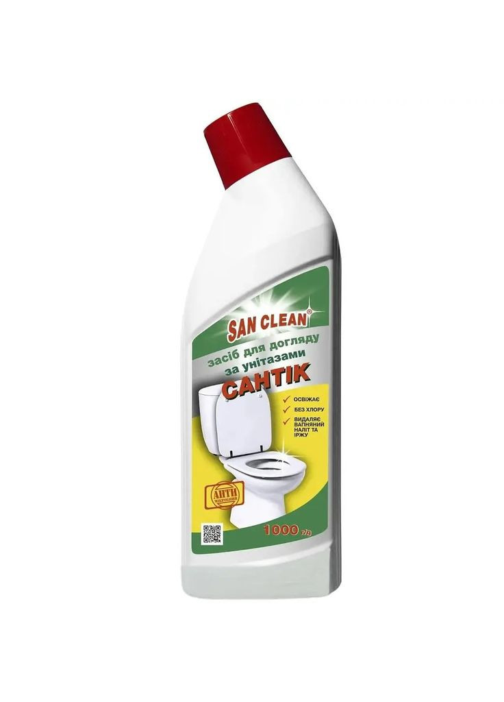 Средство для чистки унитаза Сантик Хвоя, 1000 мл San Clean (328394608)