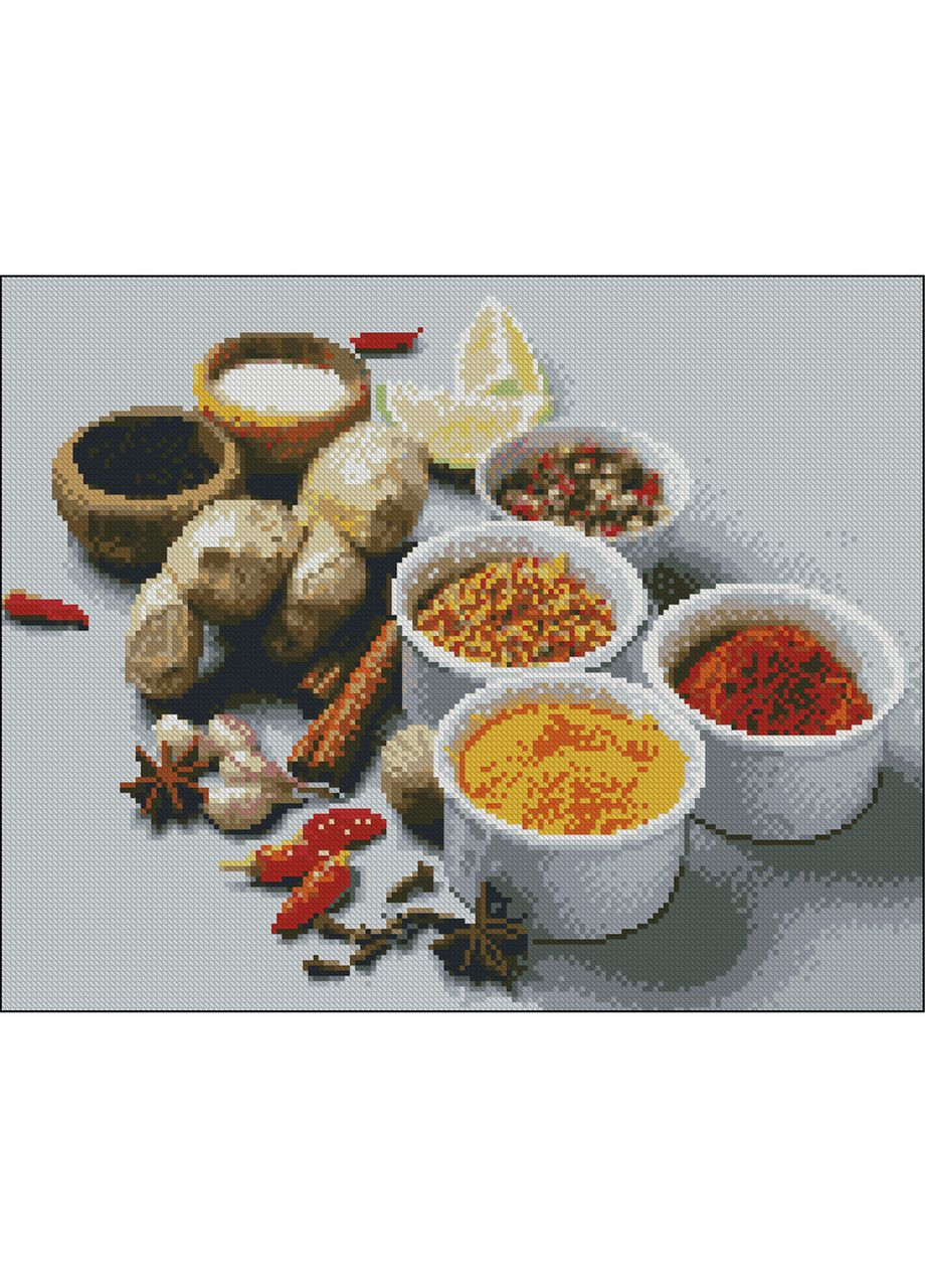 Алмазная мозаика ПРЕМИУМ Специи без подрамника размером 40х50 см (ZAV4050-35) Strateg (362445918)