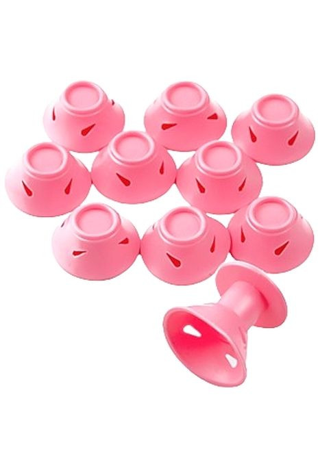 Бігуді силіконові діаметр 15 мм, 10 шт., рожеві Hair Magic Curler 10шт (1364932-27235525) Cosmo shop (368656910)