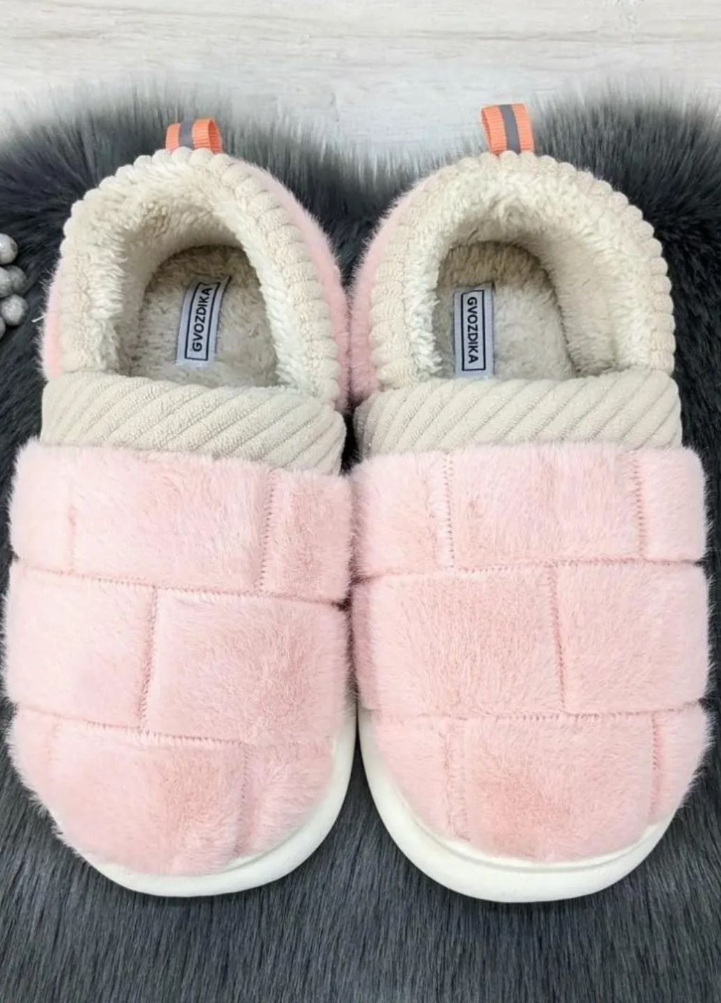 Светло-розовые домашние тапочки женские нежный уют (1421-) 36-37 Macarena