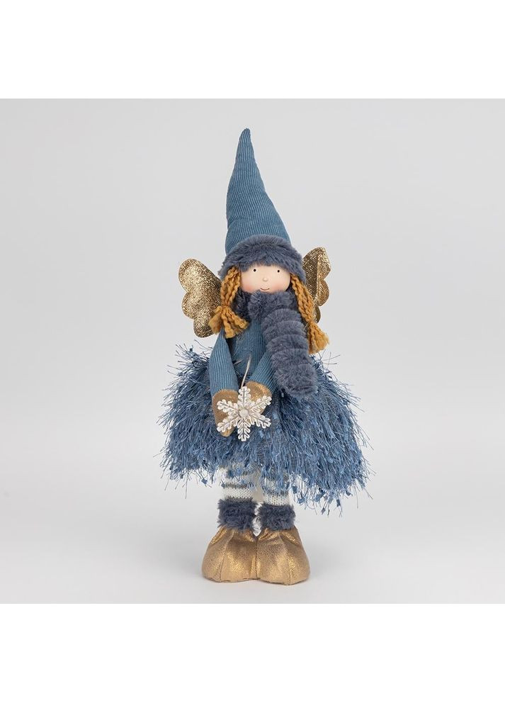 Фигурка телескопическая с подсветкой Девочкагномик в голубом, 50 см ELISEY (368672094)