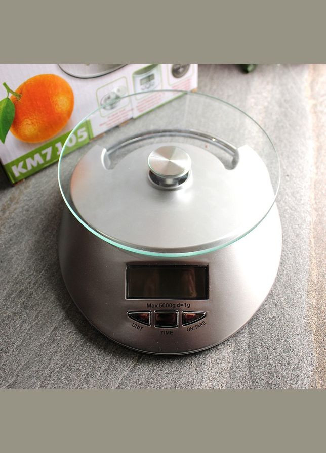 Кухонні ваги електронні плоскі на 5 кг Kamille (303209576)