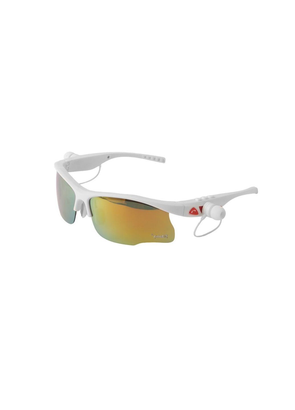 Захисні спортивні окуляри з блютуз гарнітурою 5.0 з навушниками з поляризацією+4 комплекти лінз білі Daisy (280826675)