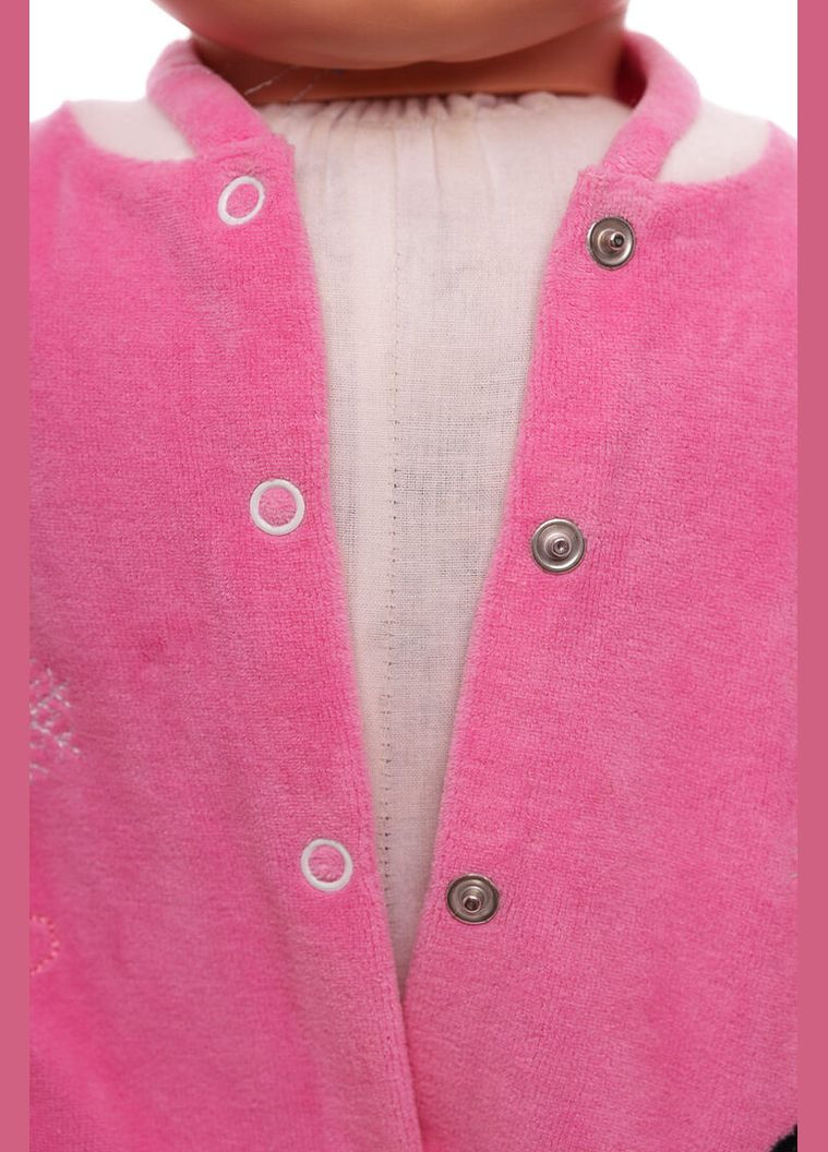 Человечек для девочки велюровый winter (Уценка) розовый 62 см (26505U) BABYKROHA (318671691)