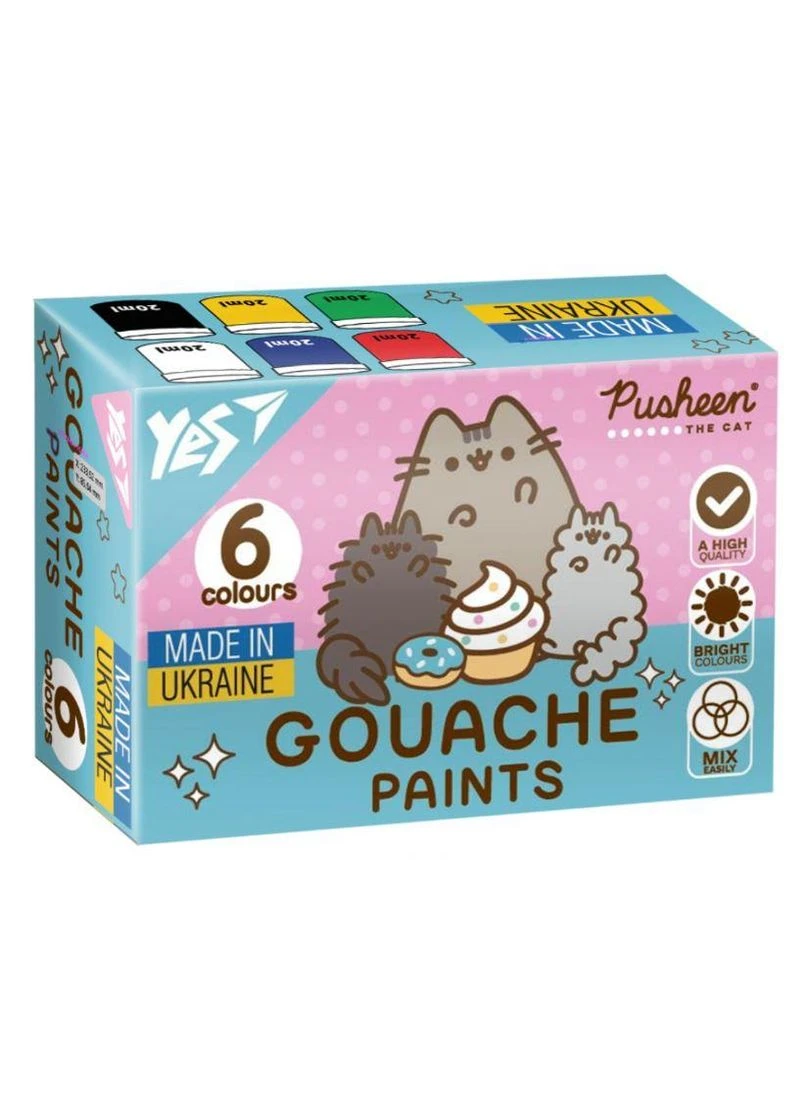 Гуаш " " 6 кол. 20 мл /230400/ Pusheen (1/24) Yes (392058648)