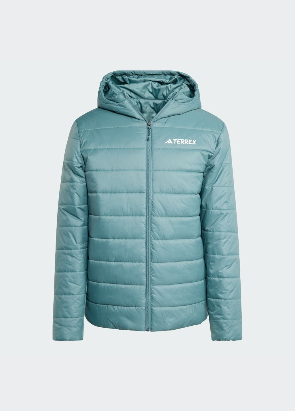 Зеленая демисезонная зимняя куртка terrex multi essentials climawarm adidas