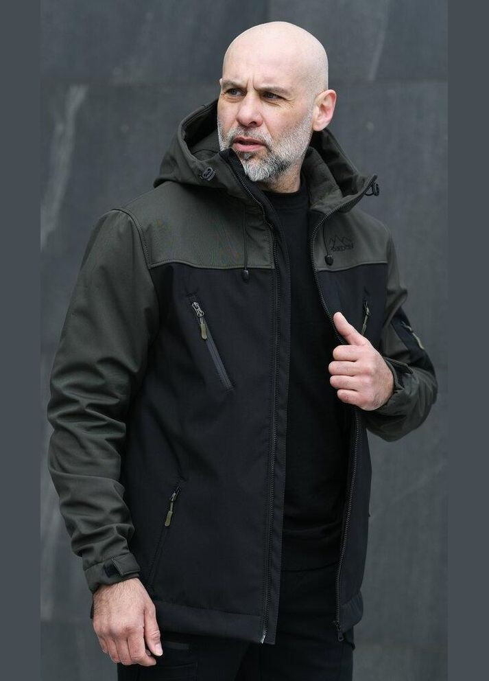 Комбинированная демисезонная демисезонная непромокаемая мужская куртка No Brand