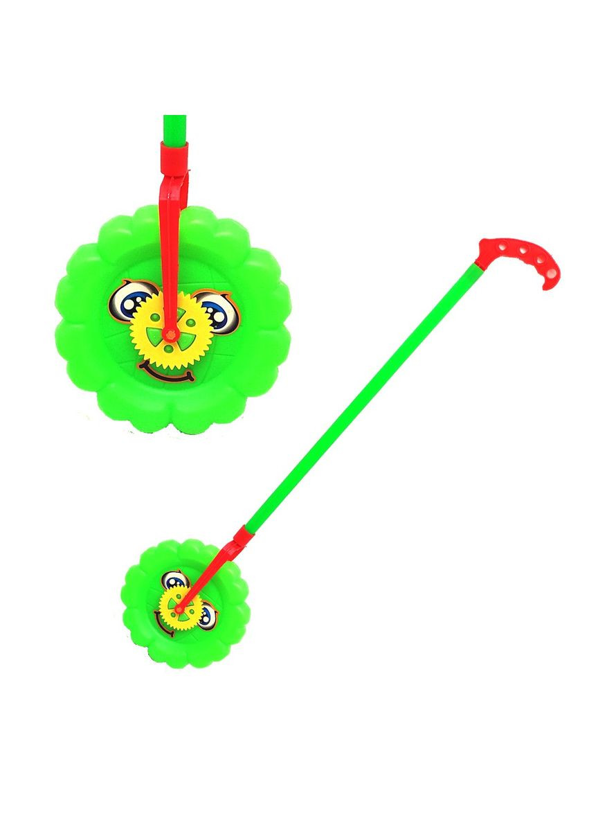 Каталка на палочке "Цветочек", зеленый MIC (294727093)