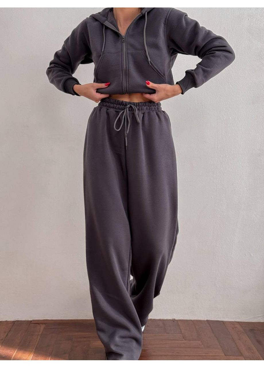 Жіночий костюм трьохнитка на тонкому флісі No Brand (366499902)