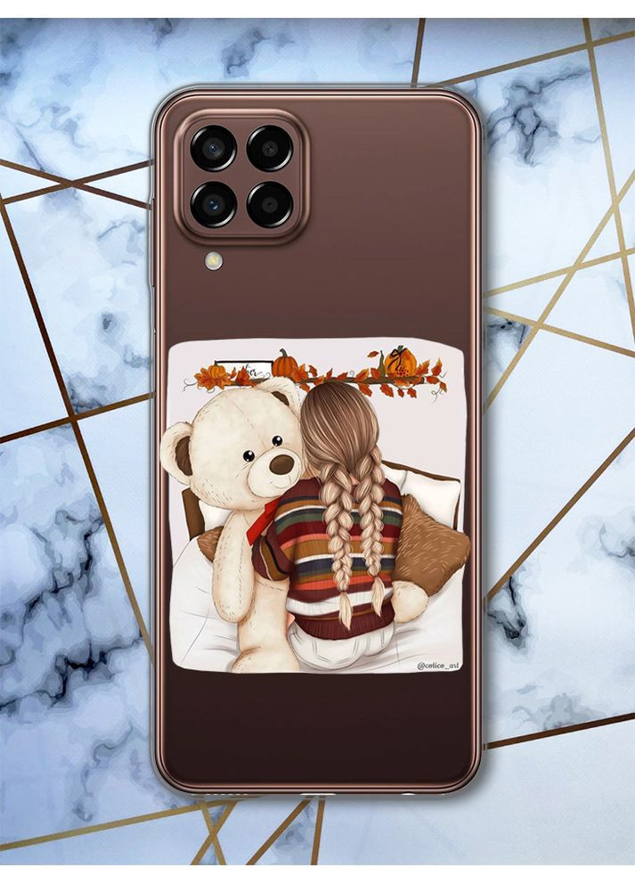 Чехол на Samsung Galaxy M33 5G Девочка с мишкой (принт 117) Creative (359485262)